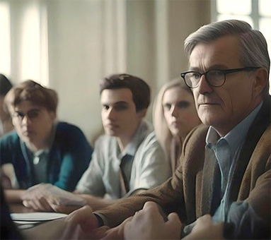 staff at seminar - link to seminar services page