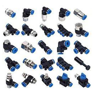 selection of push to connect or quick connect fittin